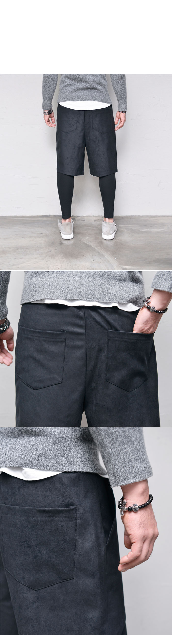 what to wear with coated leggings for men